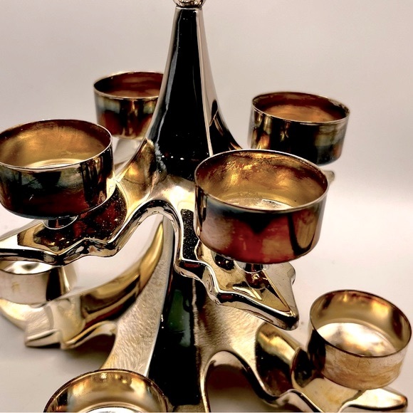 8” METAL CANDLE TREE HOLDER - Picture 3 of 12